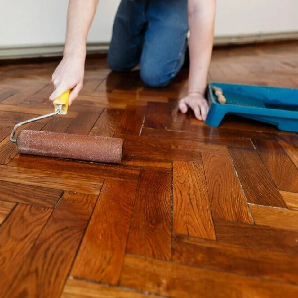 Herringbone Floor Polishing
