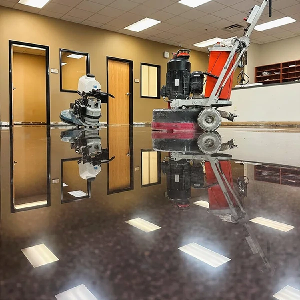 Flooring Polishing In Industrial Area